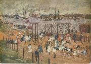 Maurice Prendergast The East River oil